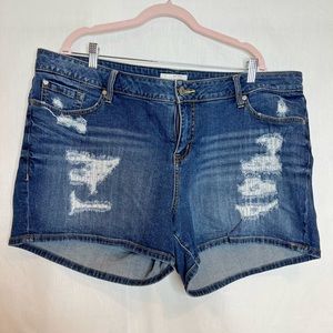 Torrid size:22 distressed denim jeans